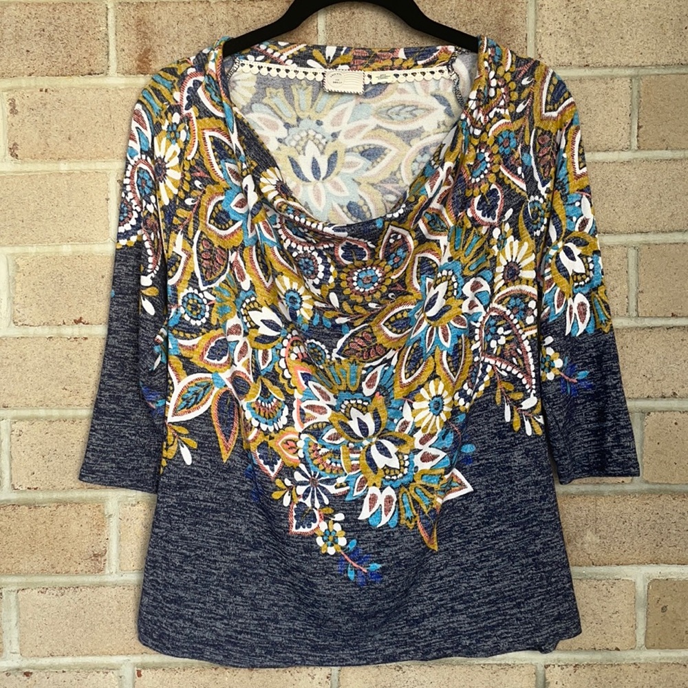Postmark Jacaranda Knit Cowl Neck Top